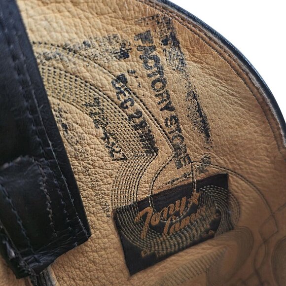 Vintage Tony Lama Exotic Natural Teju Lizard Cowboy Boots Mens 9.5D Gold Label - Picture 5 of 16